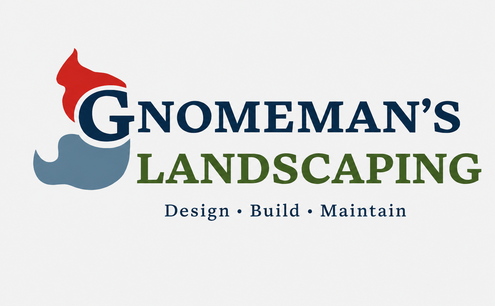 landscaping logo Gnomeman’s Landscaping — Design, Build, Maintain